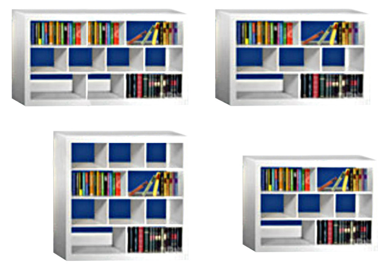 CUSTOM-WOOD BOOKCASES