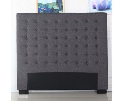 MORGANA QUEEN  FABRIC HEADBOARD - CHARCOAL