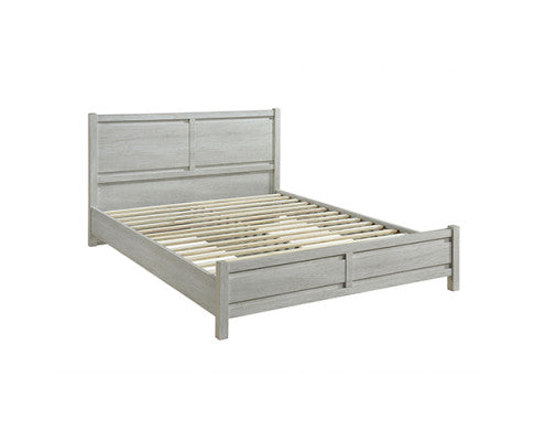 ALVARRO QUEEN 3 PIECE (BEDSIDE) BEDROOM SUITE - WHITE ASH