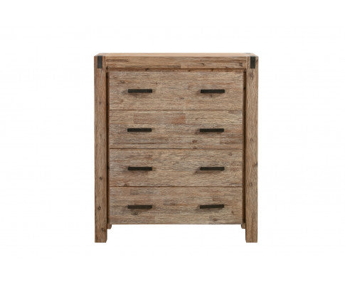 JARVAN 4 DRAWER TALLBOY - CLASSIC OAK