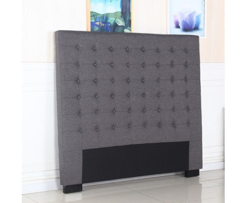 MORGANA QUEEN  FABRIC HEADBOARD - CHARCOAL