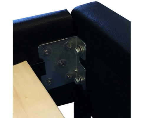 DOUBLE  MONDEO LEATHERETTE  BED  - BLACK