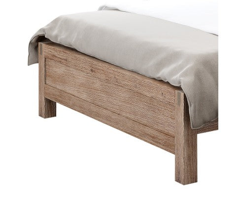 KING SINGLE NOWRA ACACIA BED FRAME - CLASSIC OAK
