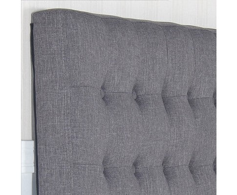 MORGANA QUEEN  FABRIC HEADBOARD - CHARCOAL