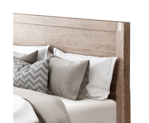 KING SINGLE NOWRA ACACIA BED FRAME - CLASSIC OAK