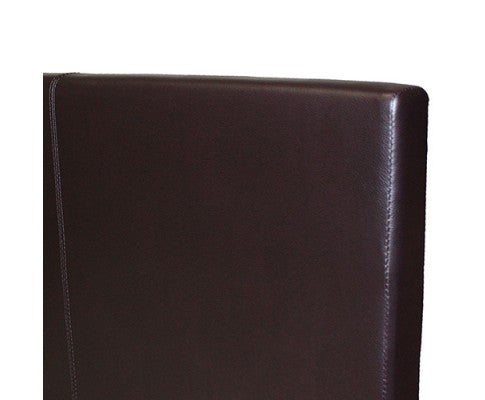  DOUBLE  MONDEO LEATHERETTE  BED  - BROWN