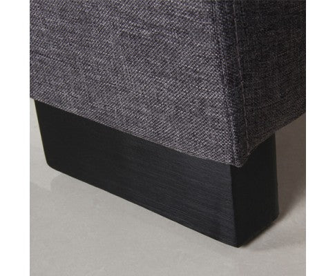 MORGANA QUEEN  FABRIC HEADBOARD - CHARCOAL