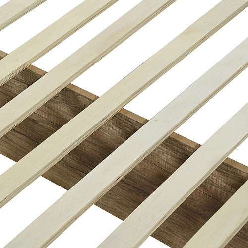 DOUBLE VAUGHAN PANEL BED - OAK