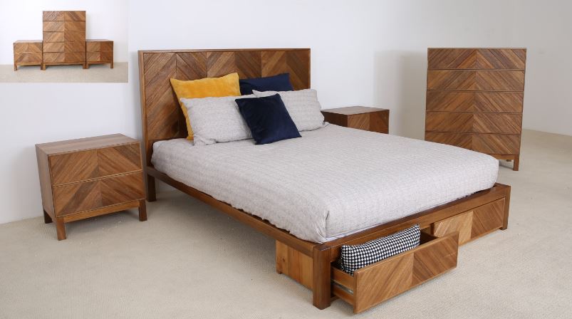 Bed End Drawers Not included.