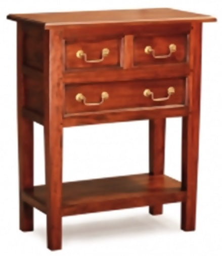 DISNEY 3 DRAWER SOFA TABLE (ST 003 SL) - 830(H) X 650(W) X 350(H) - MAHOGANY OR CHOCOLATE