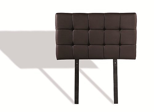 SINGLE DELUXE TUFTED LEATHERETTE BEDHEAD  (ING-HB-13/14/15 ) -  WHITE, BROWN, BLACK