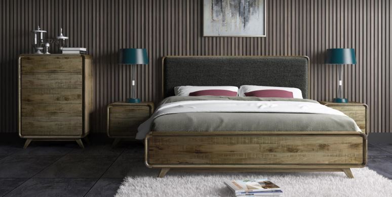  ALBERDINE KING 4 PIECE (TALLBOY)  BEDROOM SUITE - (MODEL-1-12-5-24-1-14-4-18-1) - NATURAL