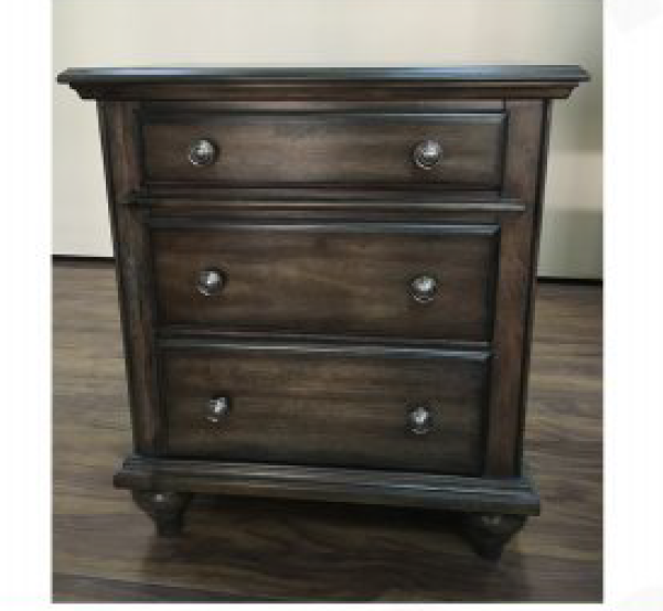  RUDEN   QUEEN   3 PIECE  BEDSIDE   BEDROOM SUIT    (8221) BED WITH 2 FOOTEND DRAWERS  (MODEL - 7-5-15-18-7-9-1) - BURNISHED CHERRY