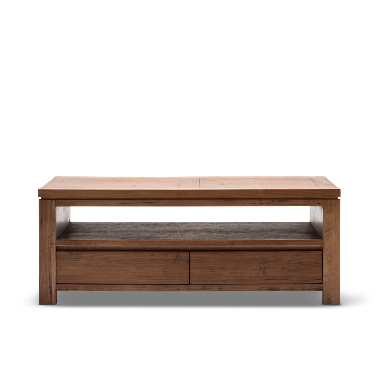 PARKAH  SOLID TASMANIAN OAK COFFEE TABLE  WITH 2 DRAWERS  - 1300(W) X 700(D) (16-13-11-5-18 ) 