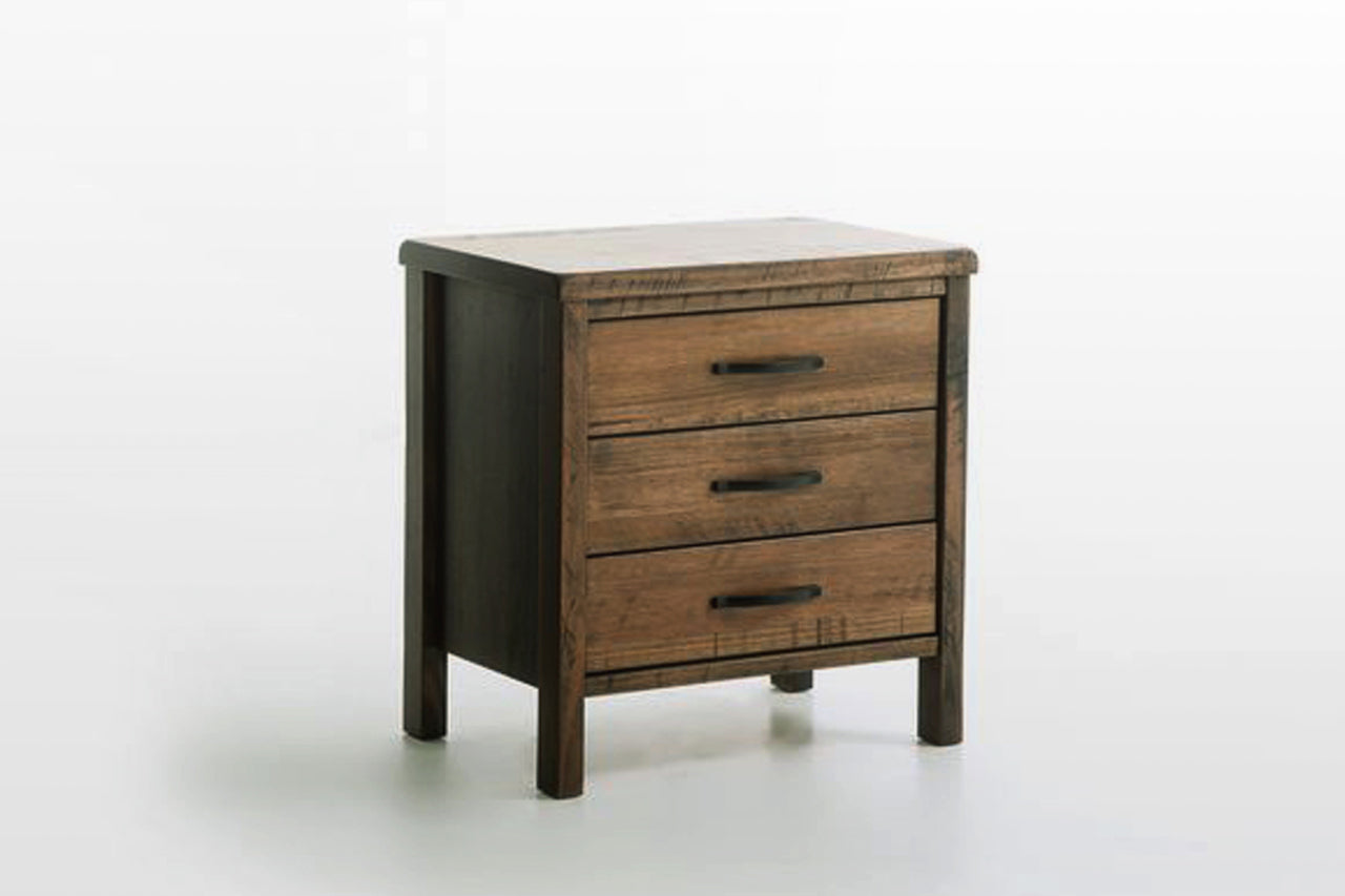 NEW YORK (289) BEDSIDE - RUSTIC ASH 