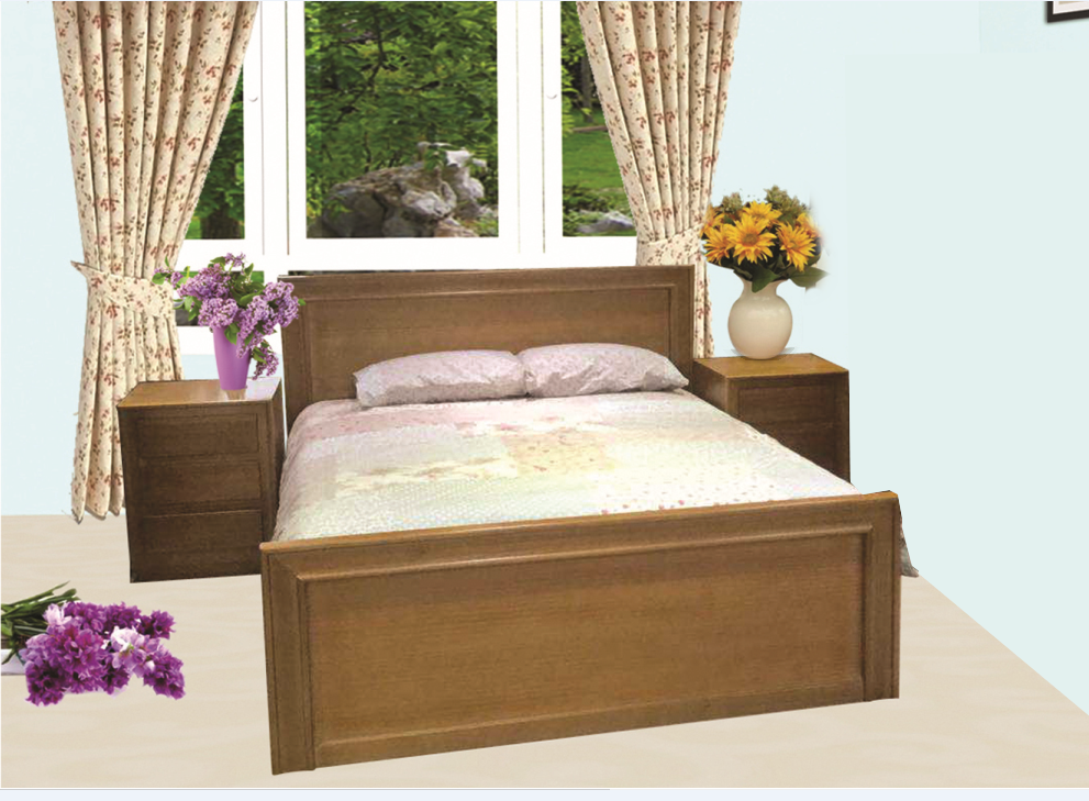 MOSMAN  BEDSIDE TABLE - LIGHT BROWN