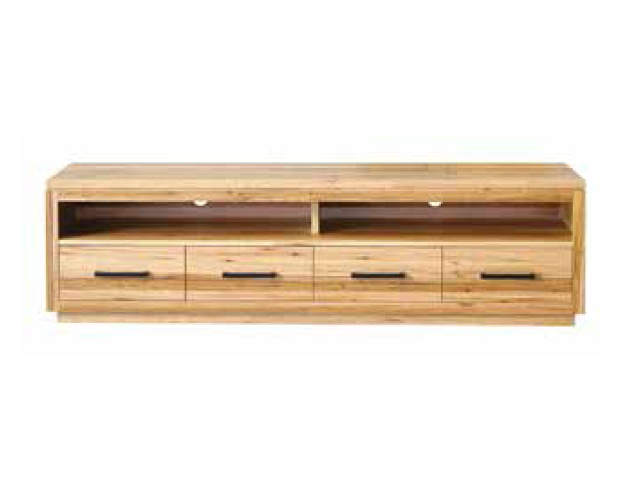 MELRILLE TV ENTERTAINMENT UNIT - 535(H) x 1900(W) x 450(D) - WORMY CHESTNUT