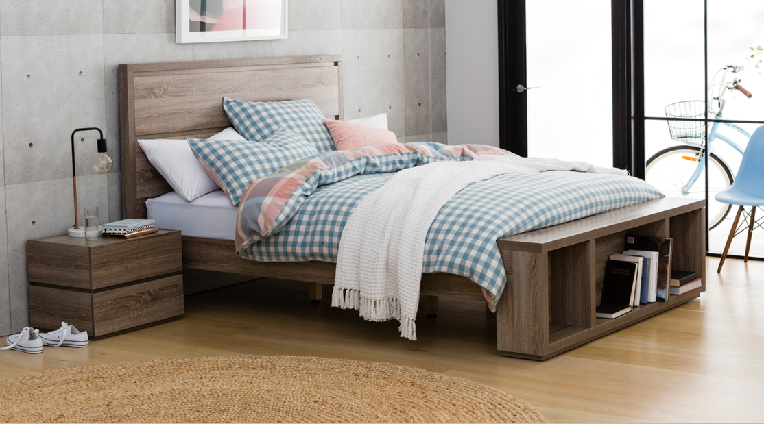 CUBIST 2 DRAWERS STACK OVER   BEDSIDE TABLE (MODEL:LS-118) - HIGH GLOSS WHITE (NOT AS PICTURED)