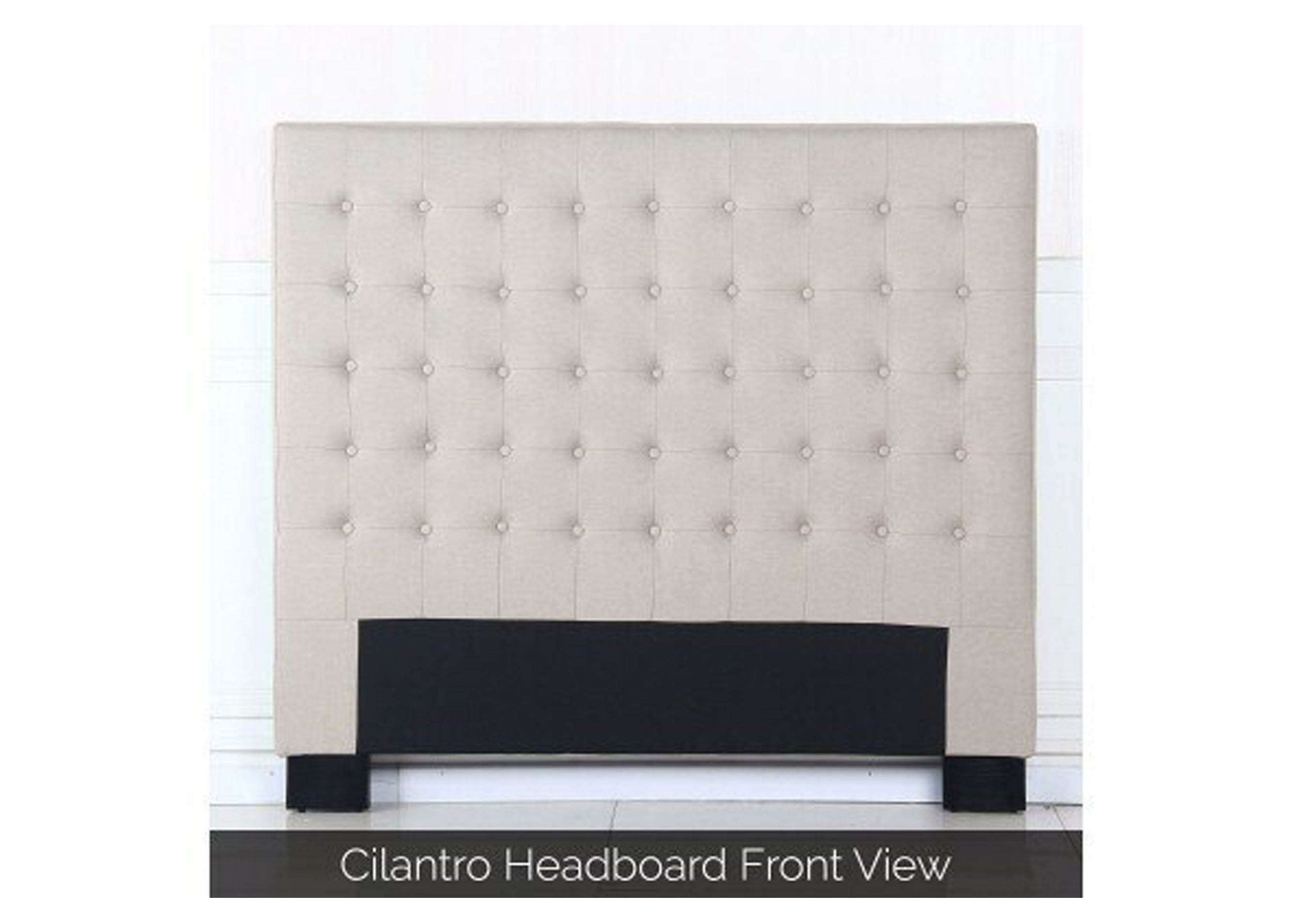  CILANTRO KING  FABRIC HEADBOARD - BEIGE