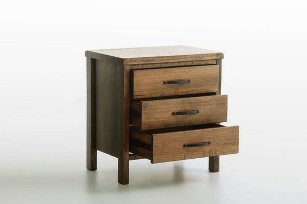 NEW YORK (289) BEDSIDE - RUSTIC ASH 
