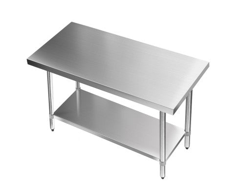  SMITH 430 STAINLESS STEEL KITCHEN/ WORK BENCH TABLE - 890(H) x 1219(L) x 610(D) - STAINLESS