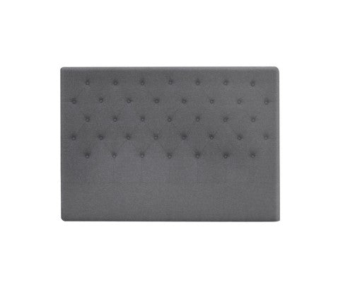 UNLA  QUEEN FABRIC BEDHEAD ONLY - DARK GREY