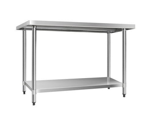  SMITH 430 STAINLESS STEEL KITCHEN/ WORK BENCH TABLE - 890(H) x 1219(L) x 610(D) - STAINLESS