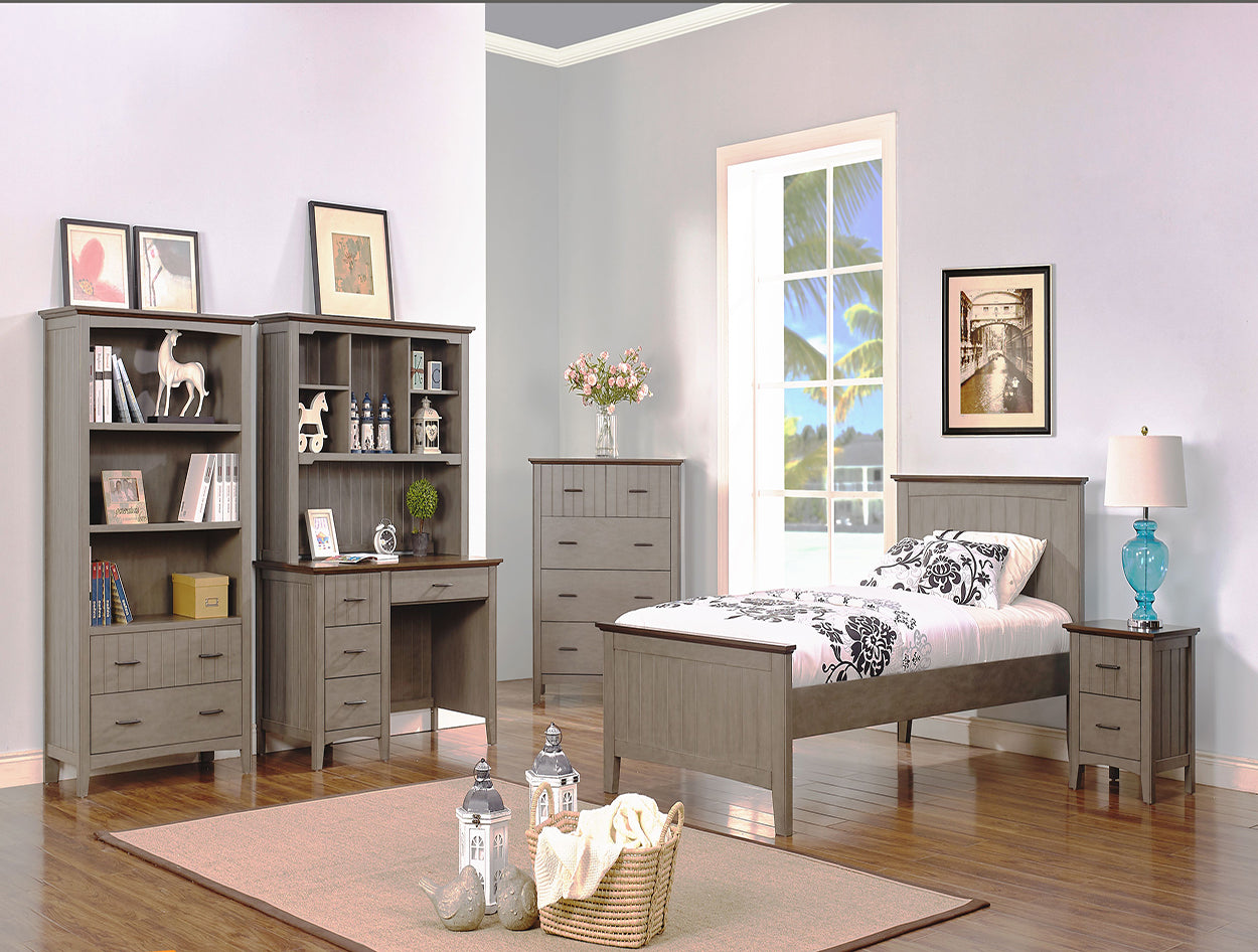 SINGLE BONAVICH (5204) / COOPER TIMBER VENEER BED - AS PICTURED - 1 ONLY ONLINE SPECIAL - READY TO GO