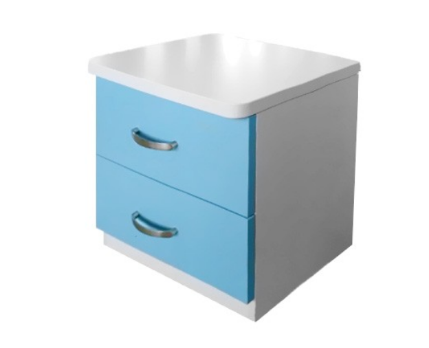 ICICLE  TWO DRAWER BEDSIDE TABLE  -   TWO TONE