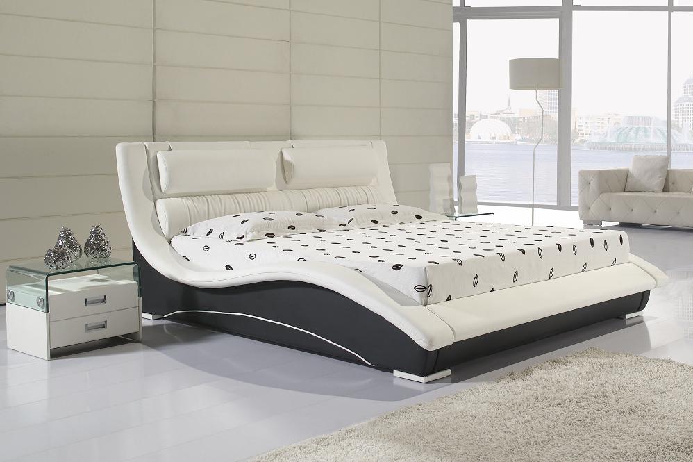CLEOPATRA SELENE (8022) DOUBLE OR QUEEN 3 PIECE BEDSIDE BEDROOM SUITE (WITH GLASS TABLE BEDSIDES) - ASSORTED COLOURS