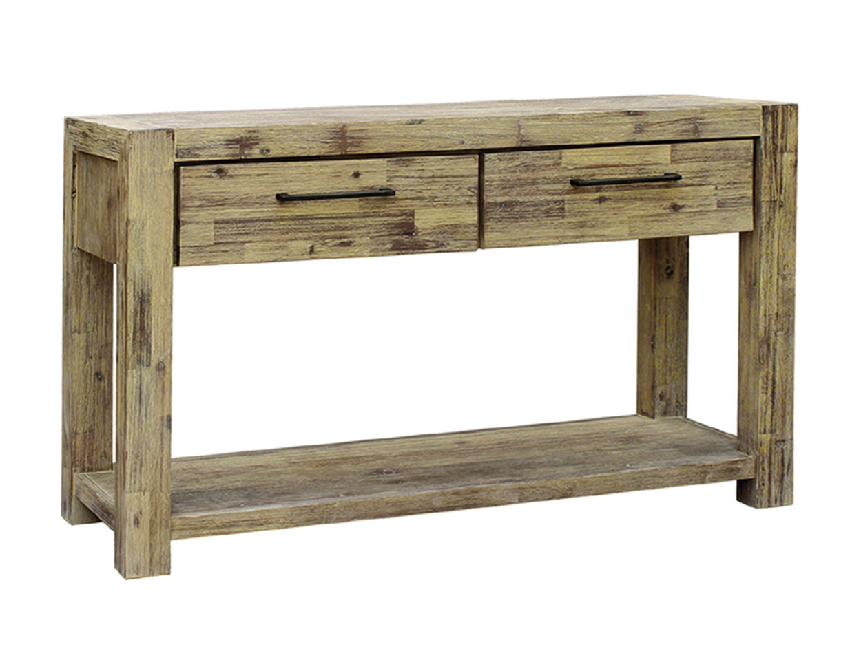 WINSLOW HALL TABLE WITH 2 DRAWERS  - 1300(W) X 380(D) - AS PICTURED