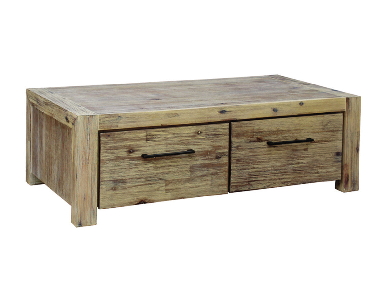 WINSLOW COFFEE TABLE WITH 2 DRAWERS  - 1270(W) X 700(D) - AS PICTURED