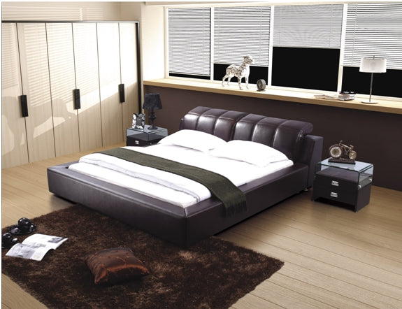 PAUL-HENRI KING 3 PIECE BEDSIDE BEDROOM SUITE - LEATHERETTE - ASSORTED COLOURS