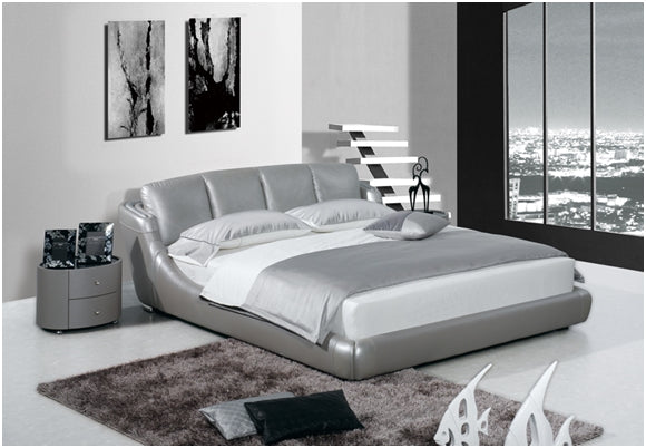 NICOLAI ANDREA QUEEN 3 PIECE BEDSIDE BEDROOM SUITE WITH (#121 BEDSIDES) - LEATHERETTE - ASSORTED COLOURS
