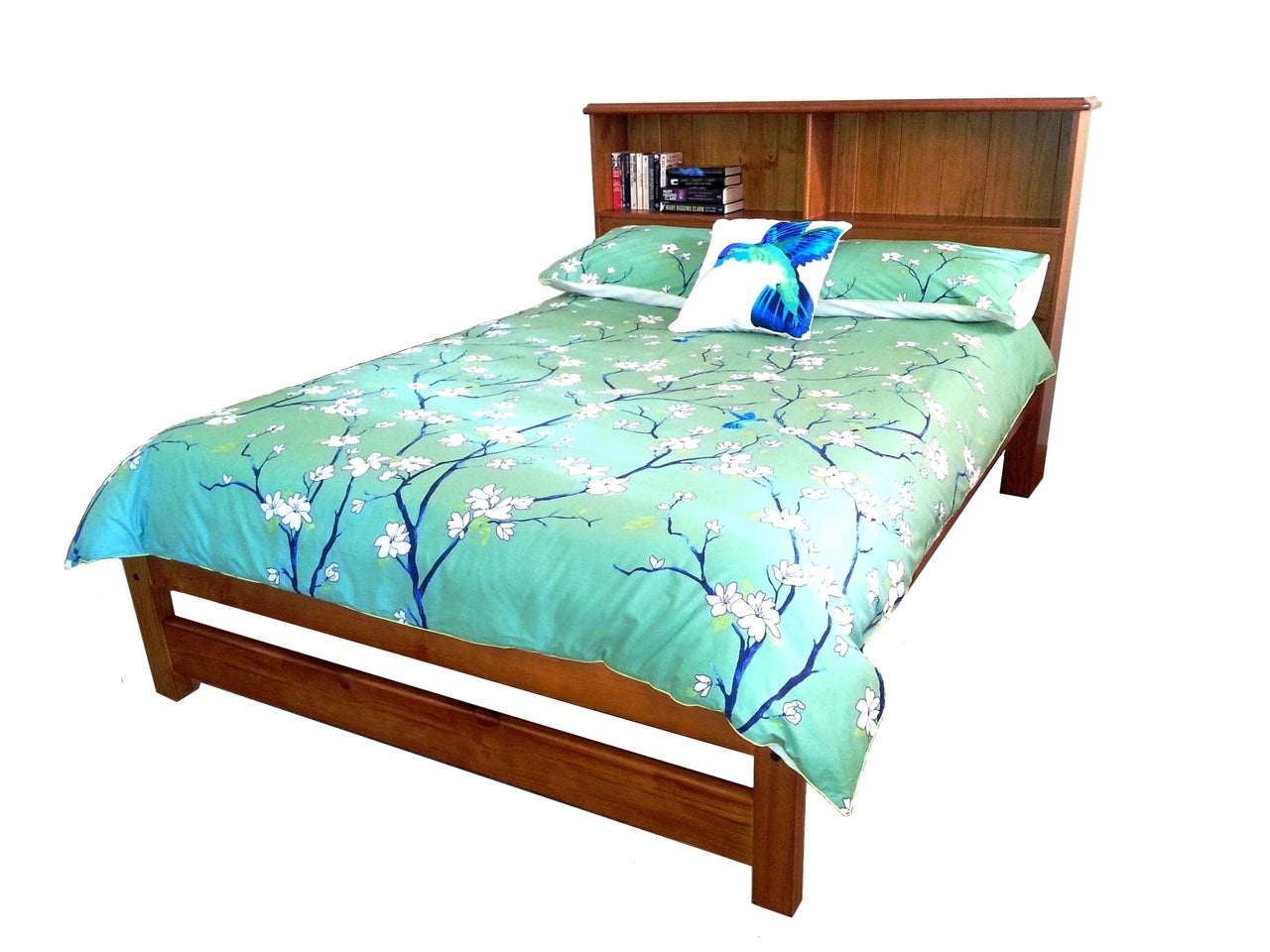 QUEEN BOOKEND DELUXE BEDHEAD ONLY (AUSSIE MADE) - ASSORTED STAINED COLORS