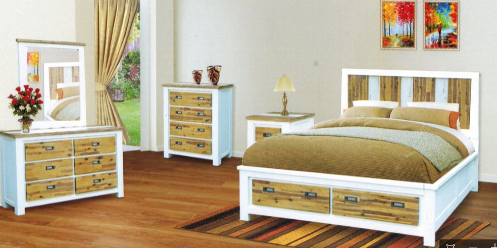 MERIDIEN 2 DRAWERS  BEDSIDE TABLE (MODEL- 1-3-20-15-14-1)