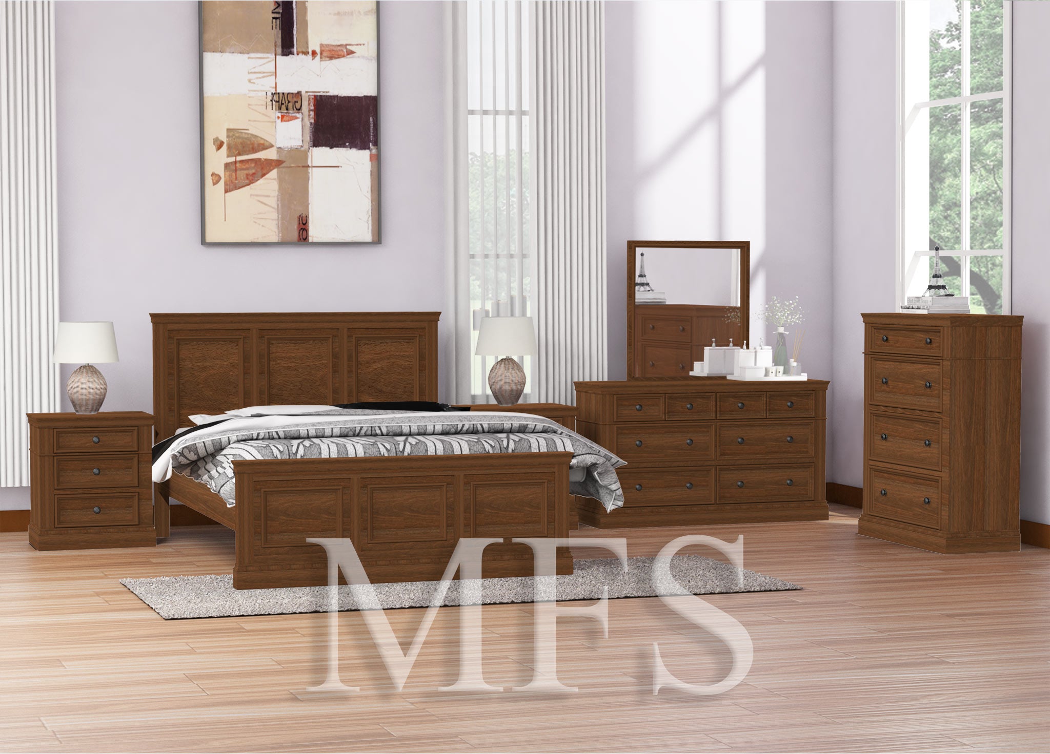KING SINGLE CHEROOKE (CUSTOM MADE) 100% HARDWOOD BED FRAME - ASSORTED COLOURS