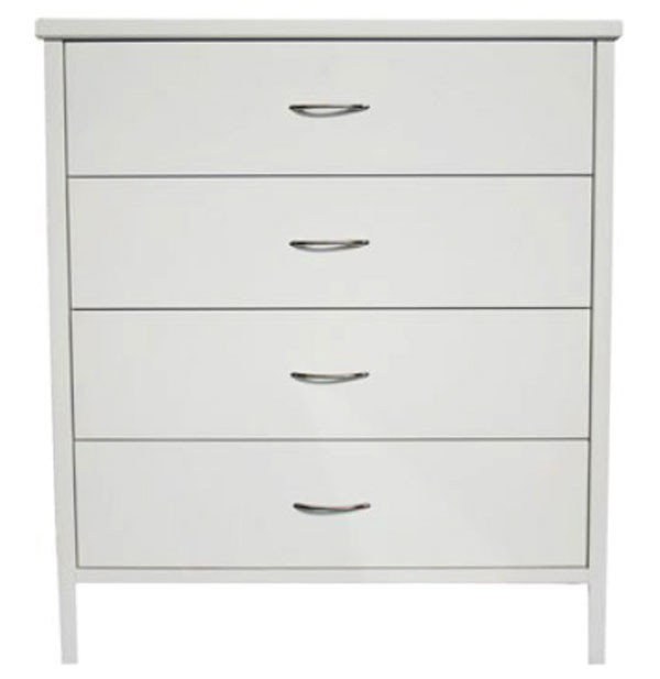 DALBY (CUSTOM MADE) 4 DRAWER TALLBOY 1060(H) X 930(W) - ASSORTED COLOURS