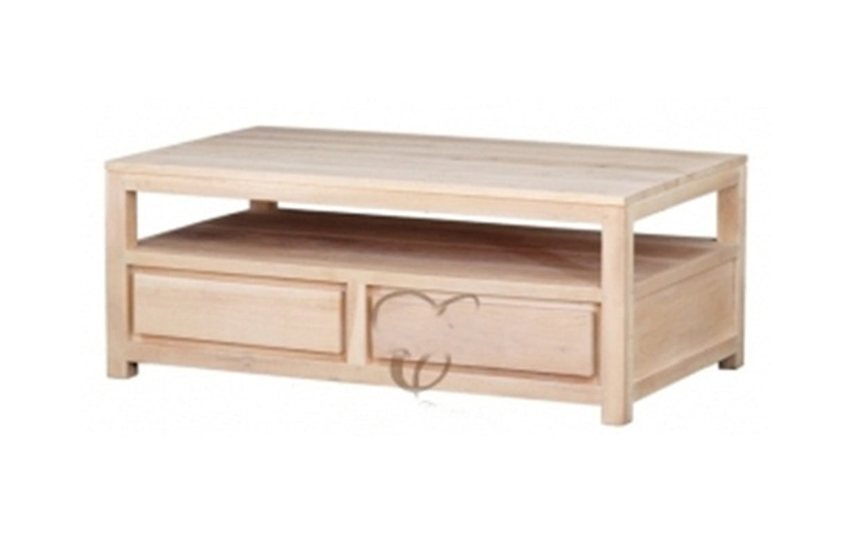 ARMSTERDAM  4 DRAWER COFFEE TABLE ( CT 004 TA) -1200(W) X 700(D) - WASHED