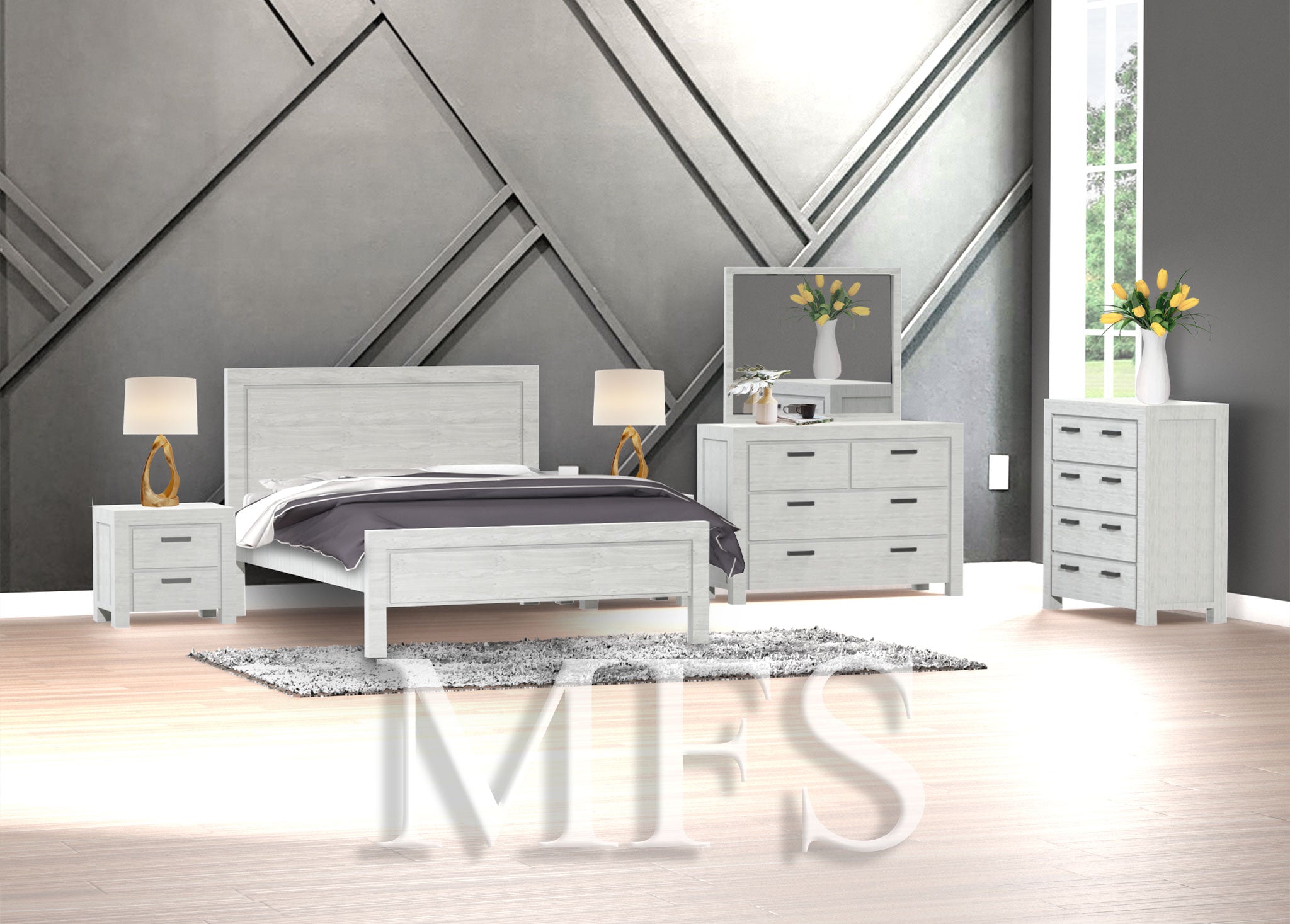 KING SINGLE BROOKS (CUSTOM MADE) BED - ASSORTED COLOURS