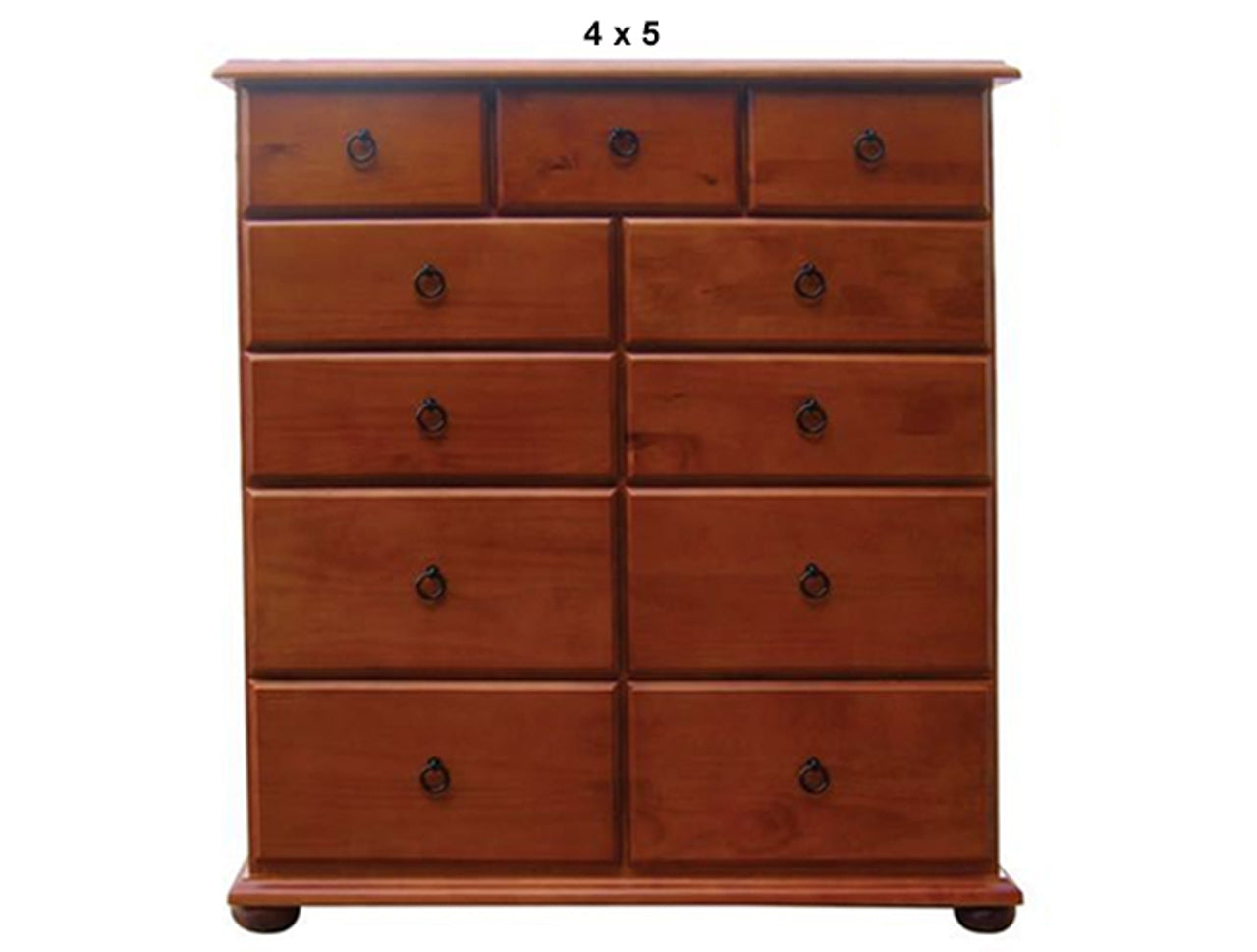 ANNA (AUSSIE MADE) LARGE CHEST WITH BUN FEET COLLECTION - ASSORTED STAINED COLOURS - STARTING FROM $1099