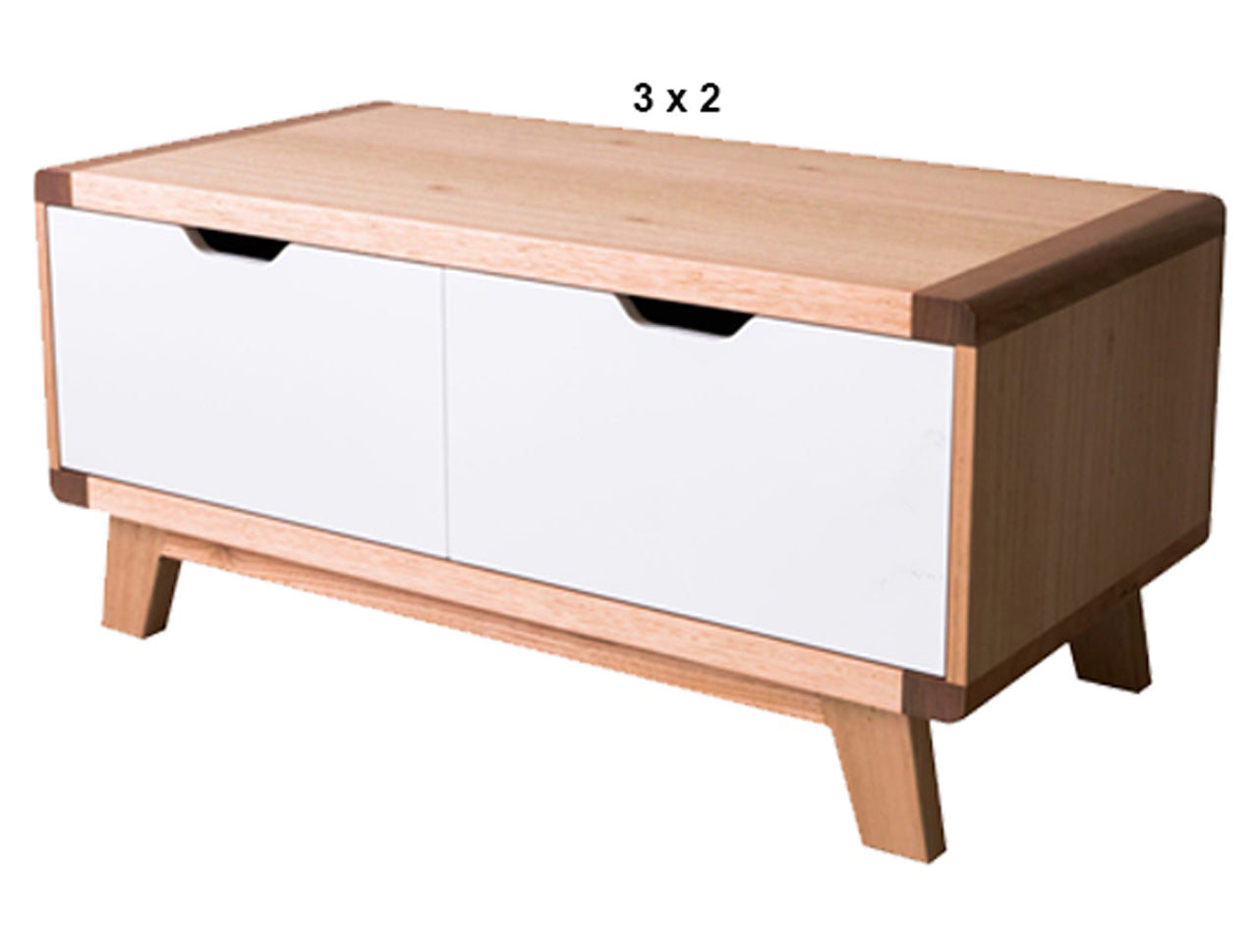 AVALON (AUSSIE MADE) 2 DRAWER COFFEE TABLE COLLECTION - TASSIE OAK COMBINATION - ASSORTED PAINTED / STAINED COLOURS - STARTING FROM $1199