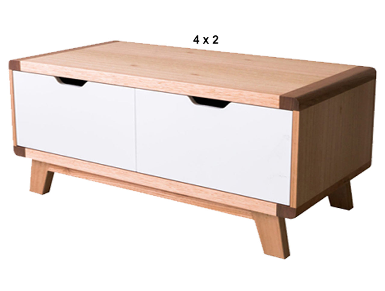 AVALON (AUSSIE MADE) 2 DRAWER COFFEE TABLE COLLECTION - TASSIE OAK COMBINATION - ASSORTED PAINTED / STAINED COLOURS - STARTING FROM $1199