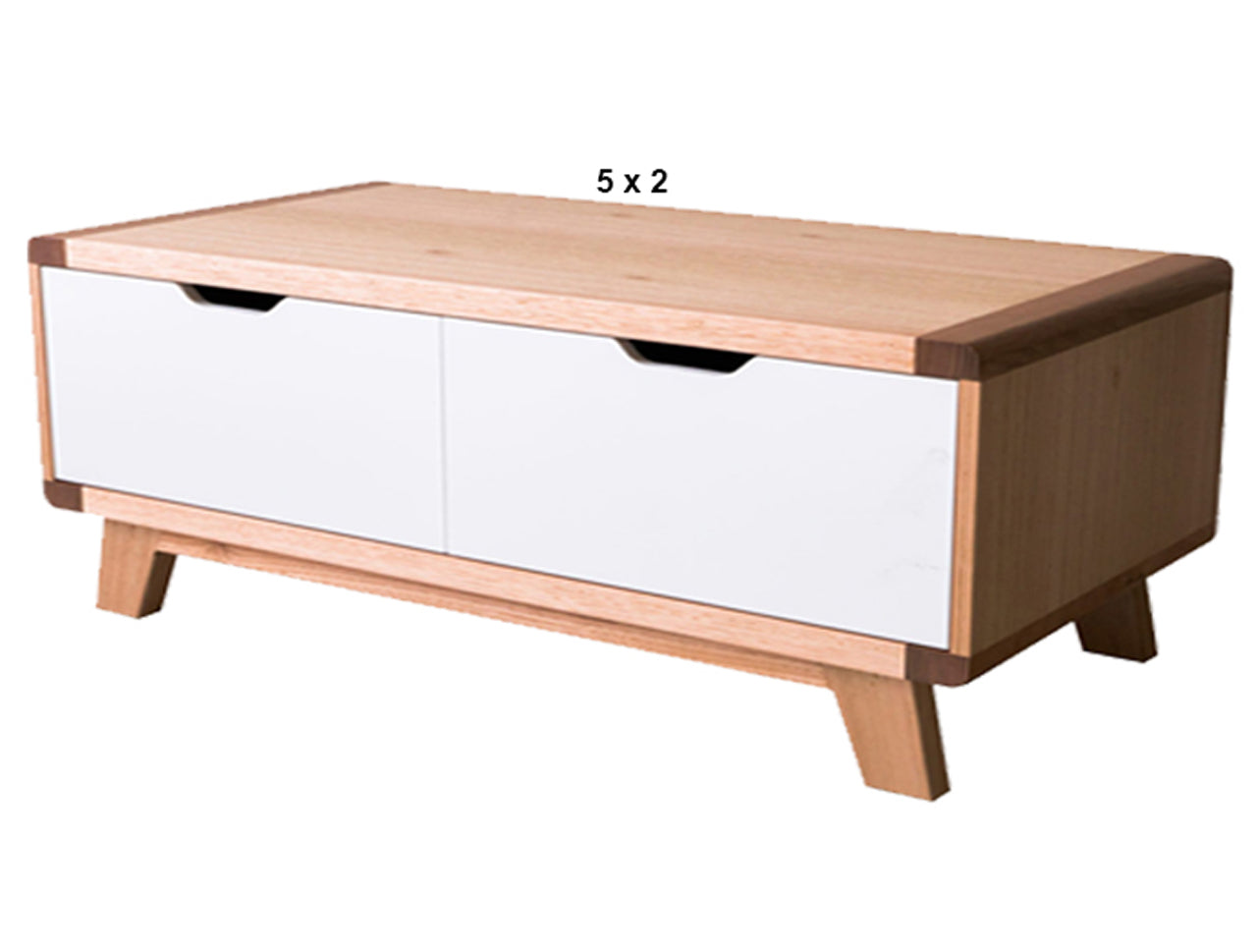 AVALON (AUSSIE MADE) 2 DRAWER COFFEE TABLE COLLECTION - TASSIE OAK COMBINATION - ASSORTED PAINTED / STAINED COLOURS - STARTING FROM $1199