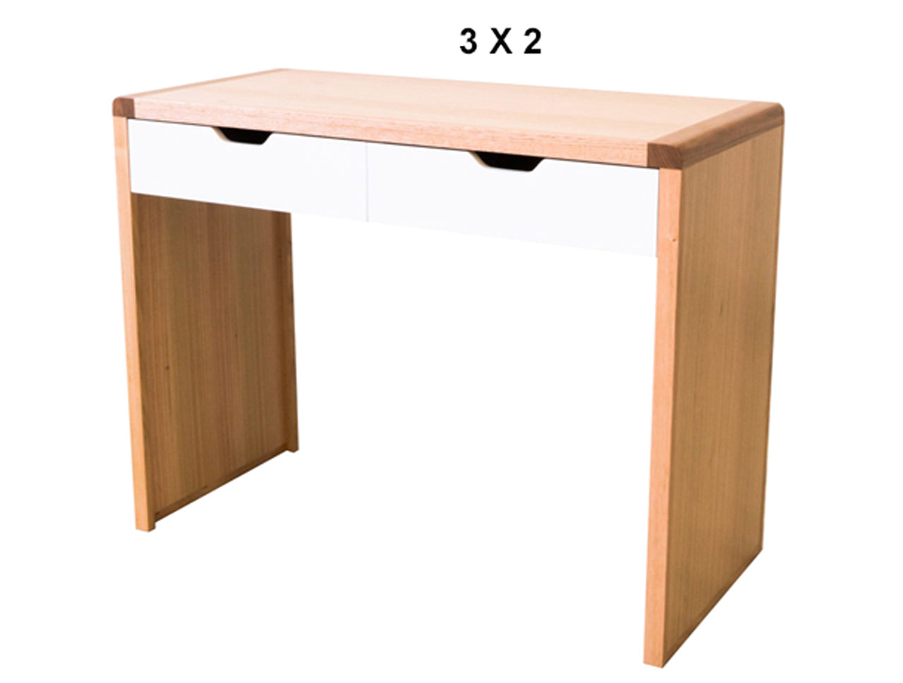 AVALON (AUSSIE MADE) 2 DRAWER DESK - TASSIE OAK COMBINATION - ASSORTED PAINTED COLOURS - STARTING FROM $799