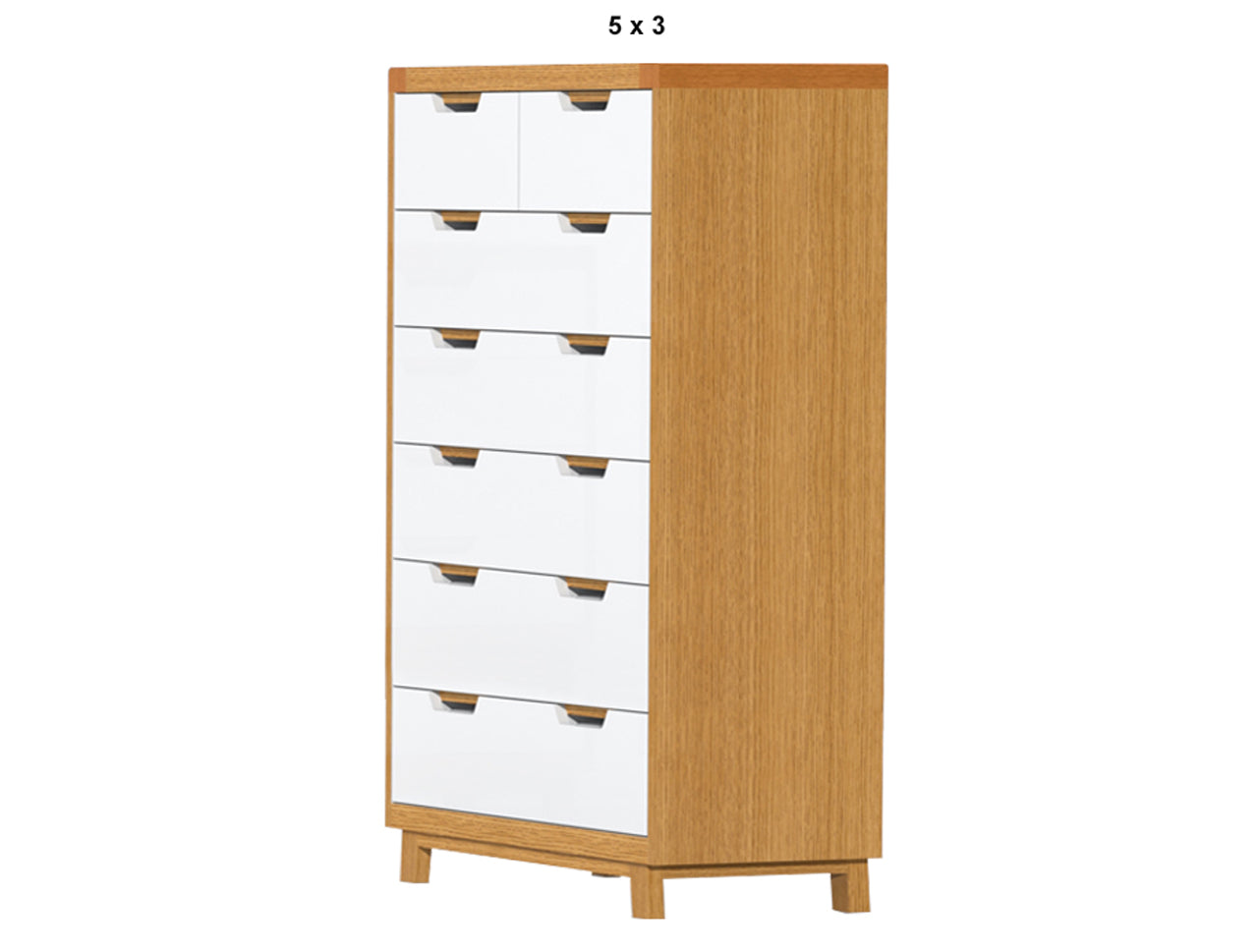 AVALON (AUSSIE MADE) 6 DRAWER TALLBOY COLLECTION - TASSIE OAK / CUSTOM-WOOD COMBINATION - ASSORTED STAINED / PAINTED COLOURS - STARTING FROM $1699