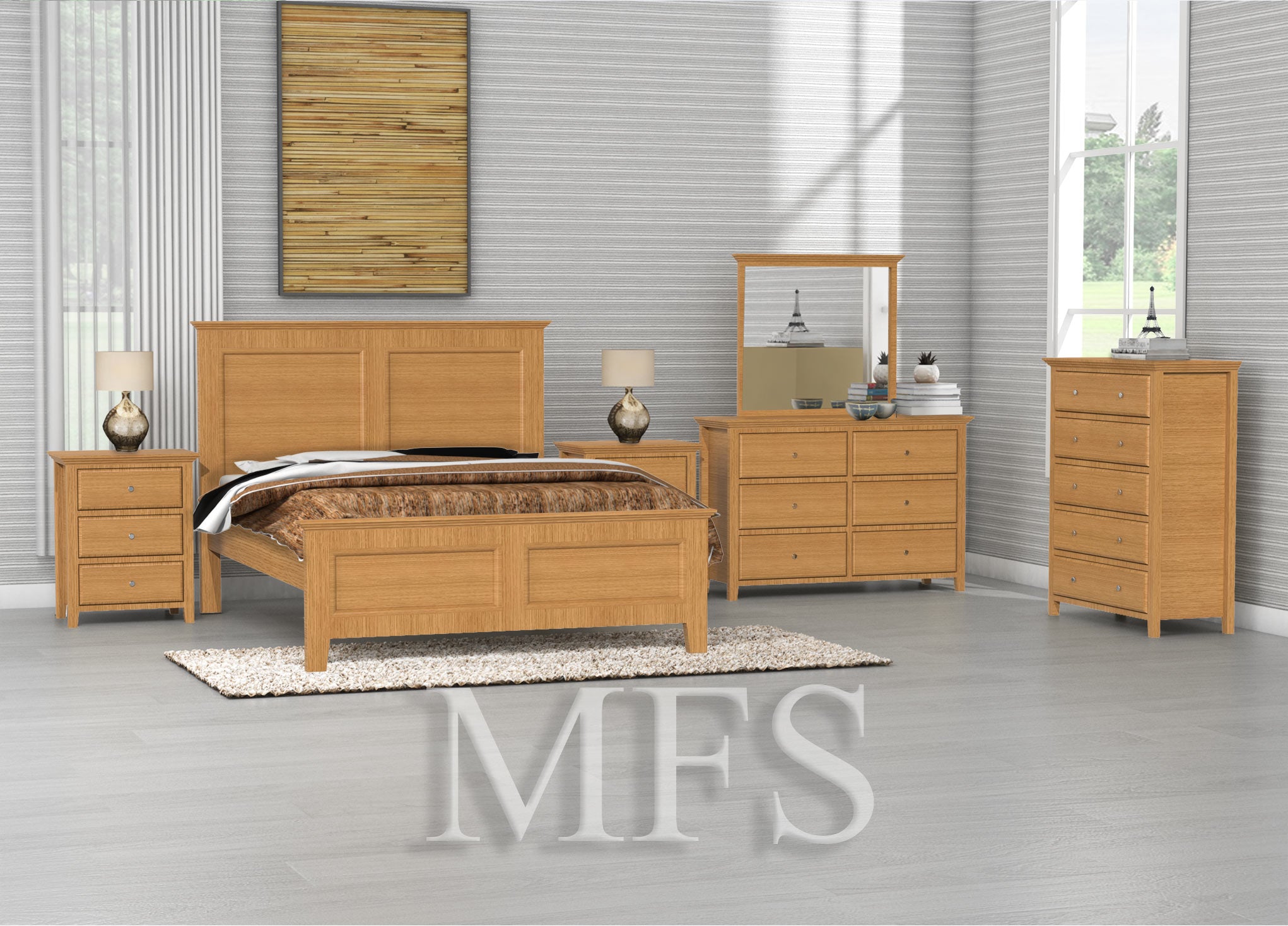 KING SINGLE JASPER (AUSSIE MADE) BED - TASSIE OAK COMBINATION - ASSORTED COLOURS