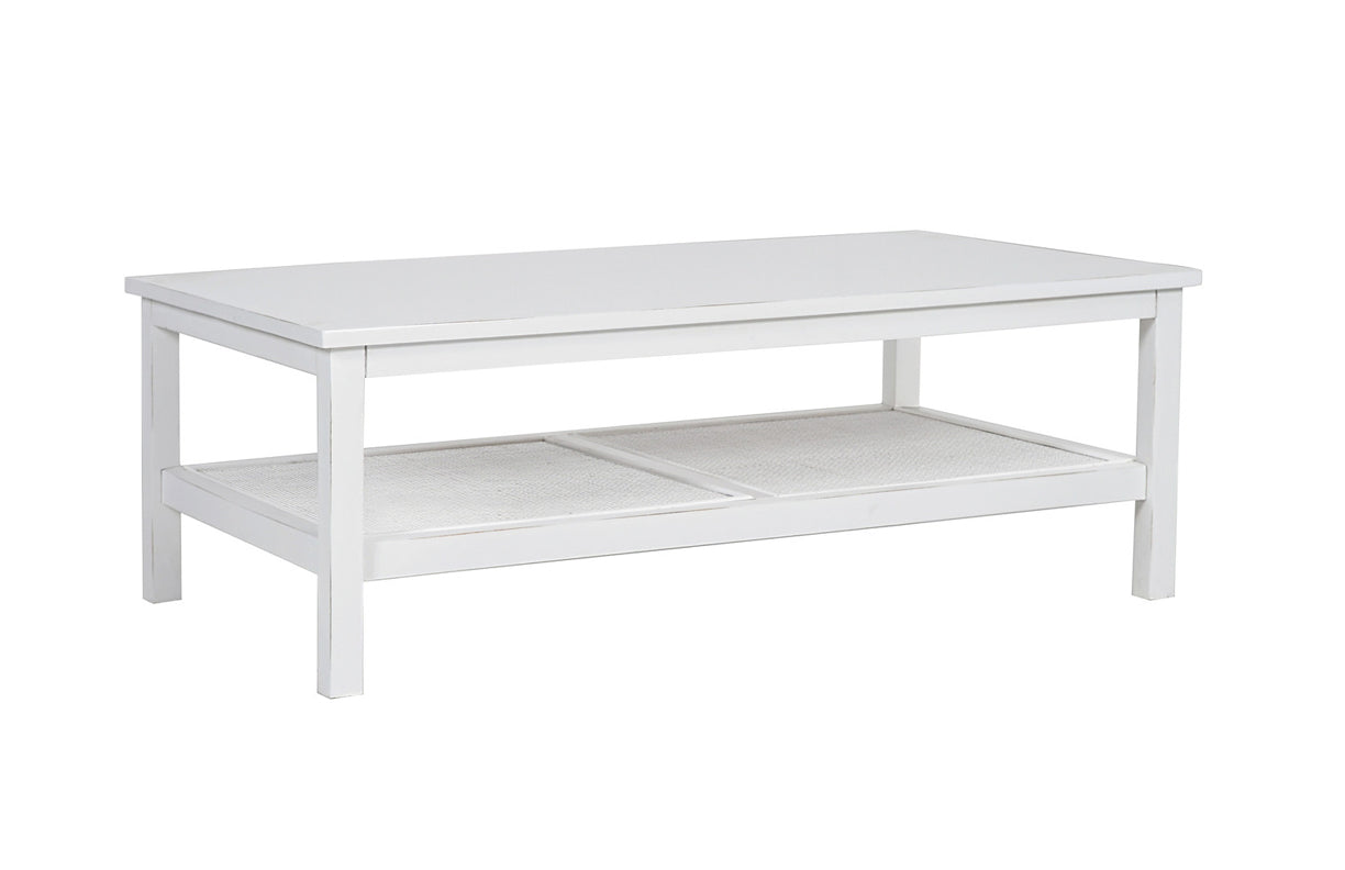 BELTANA COFFEE TABLE - 1100(W) x 650(D) - WHITE