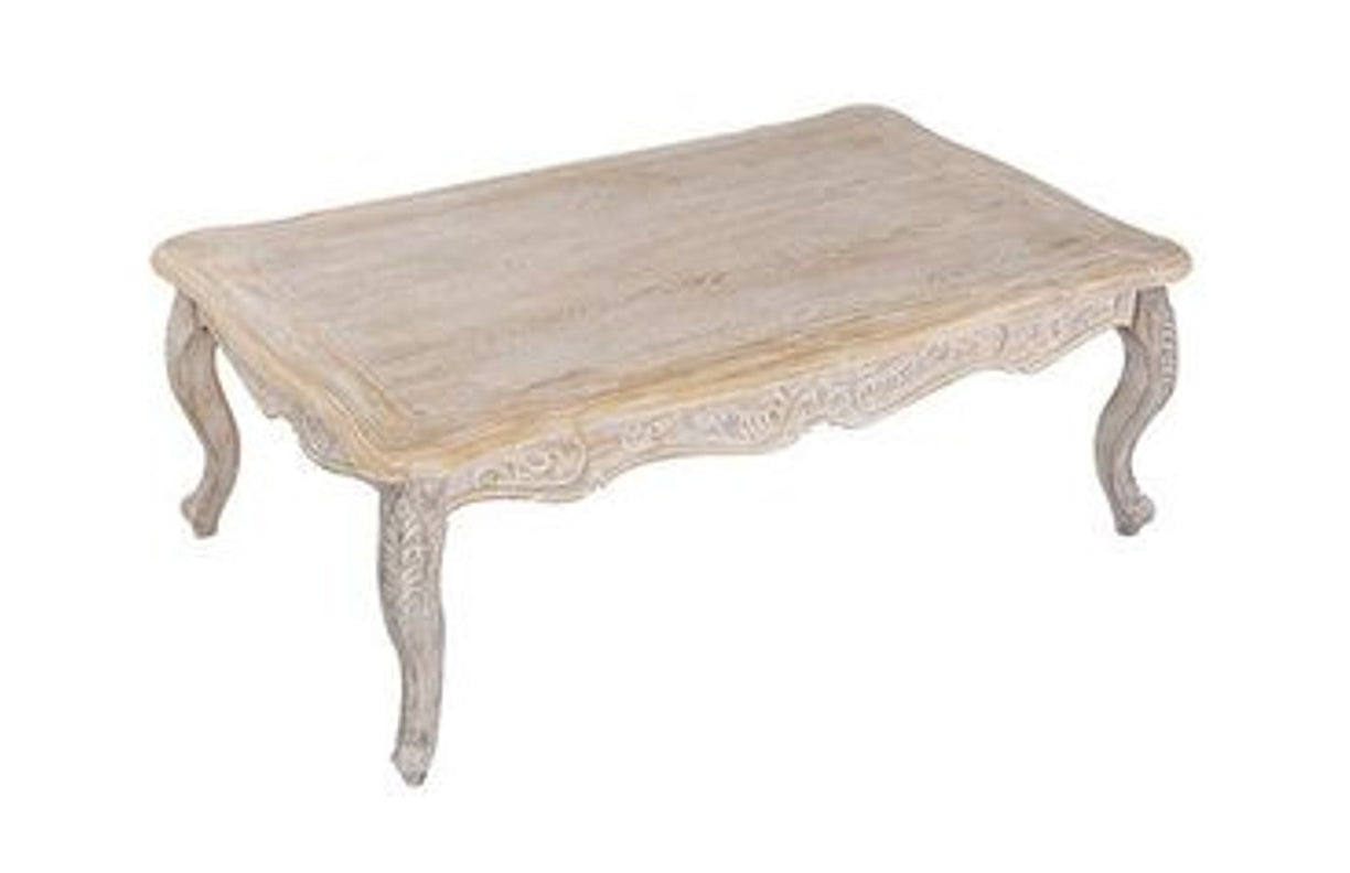 BICHIR COFFEE TABLE -  WHITE WASHED