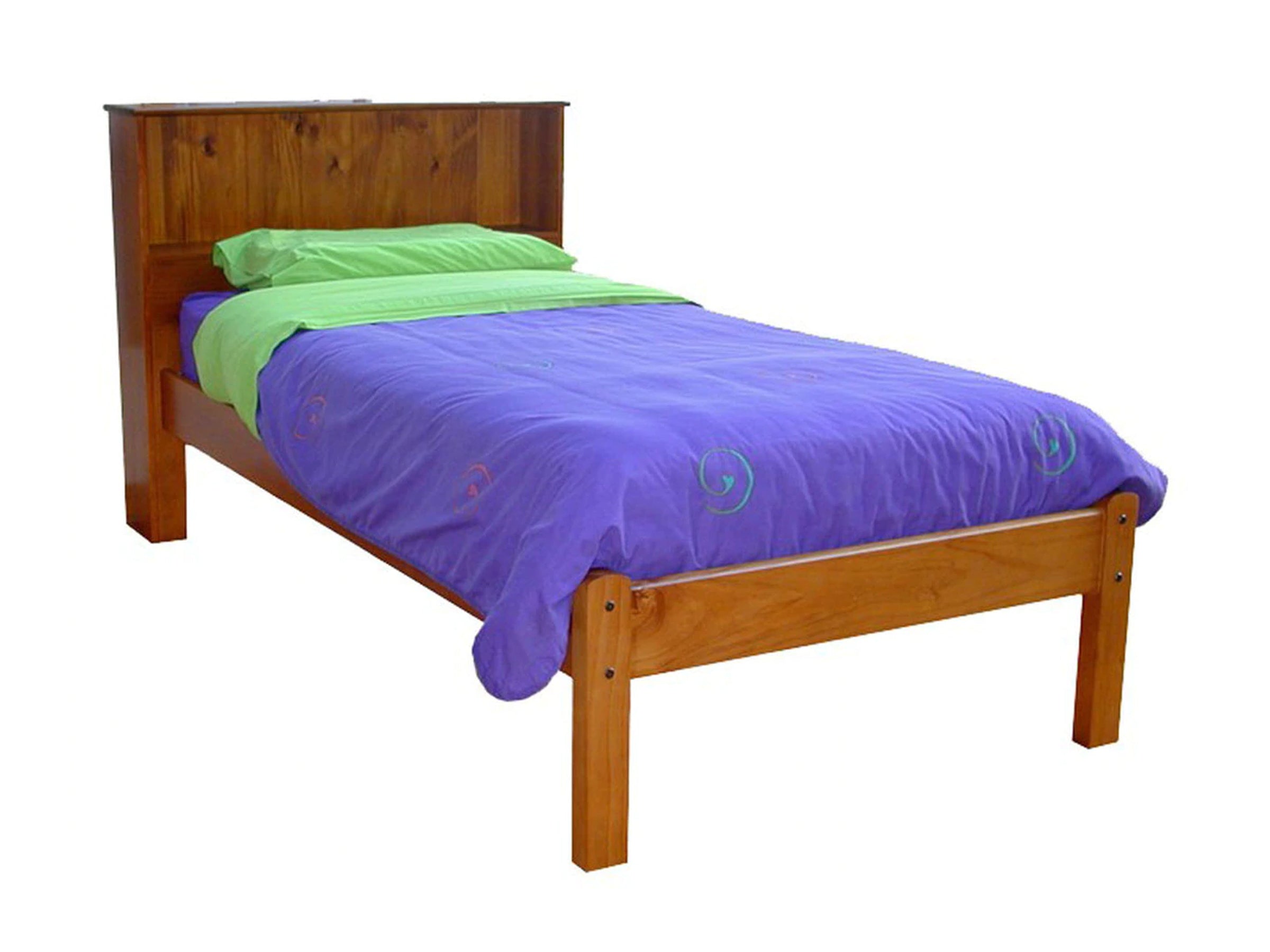 KING BOOKEND DELUXE (AUSSIE MADE) BED - ASSORTED COLOURS 
